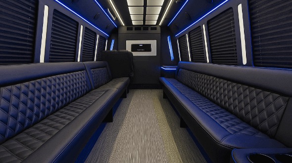 Interior of Horn Lake Party Bus Company's 40 Passenger Party Bus in Horn Lake