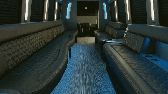 Interior of Horn Lake Party Bus Company's 50 Passenger Party Bus in Horn Lake