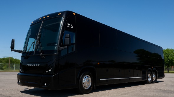 Exterior of Mississippi Party Bus Company's 54 Passenger Charter Bus in Mississippi