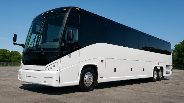 Exterior of Mississippi Party Bus Company's 56 Passenger Charter Bus in Mississippi