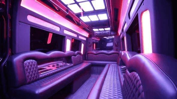 mississippi 15 passenger party bus inside