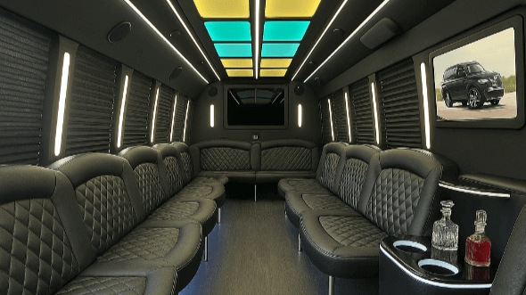 mississippi 40 passenger party bus inside