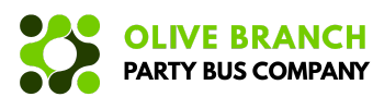 olive branch party bus company logo